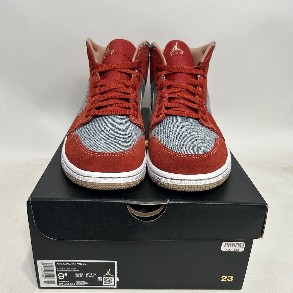 Nike Shoes Air Jordan 1 Mid SE “Denim” 2024 - Picture 2 of 5